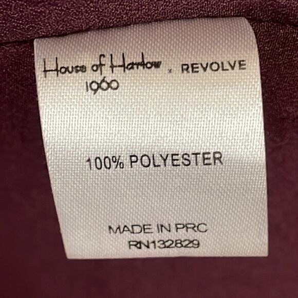 House of Harlow x Revolve Edie Purple Star Print Maxi Lace Wrap Dress Size Small - Picture 10 of 12